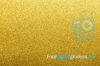 Gold Glitter Background, Defocused Stock Photo