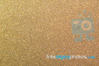 Gold Glitter Shiny Background Stock Photo