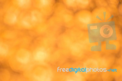 Gold Orange Brown Abstract Light Bokeh Background Stock Photo