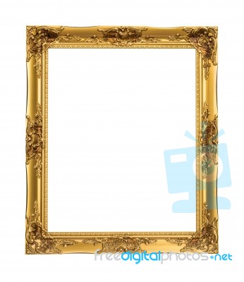 Gold Picture Frame Stock Photo