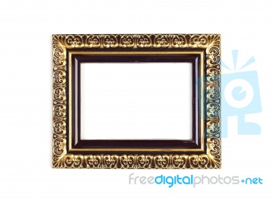 Gold Picture Frame Stock Photo