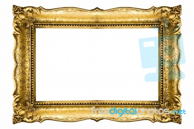 Gold Picture Frame Stock Photo