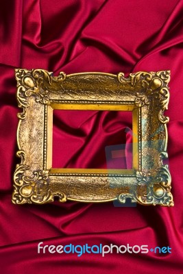 Gold Picture Frame Stock Photo