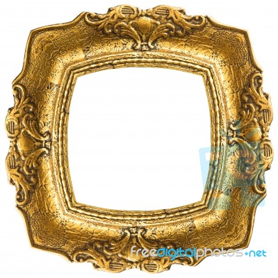 Gold Picture Frame Stock Photo