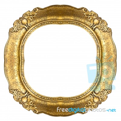 Gold Picture Frame Stock Photo