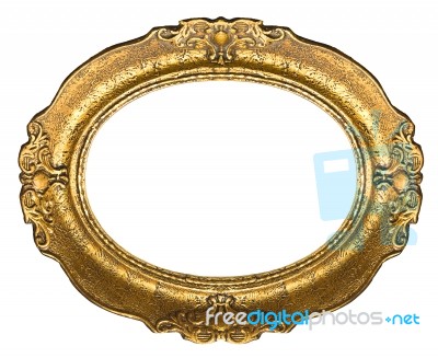 Gold Picture Frame Stock Photo