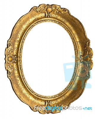 Gold Picture Frame Stock Photo