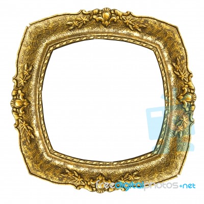 Gold Picture Frame Stock Photo