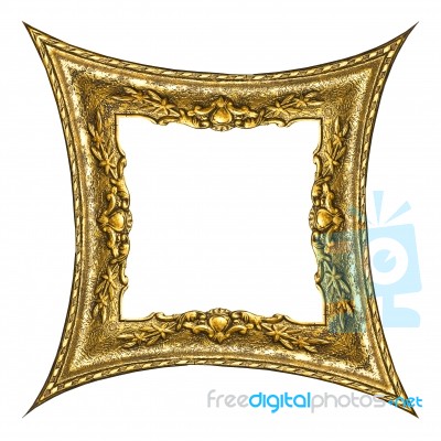 Gold Picture Frame Stock Photo