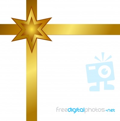 Gold Ribbon Stock Image