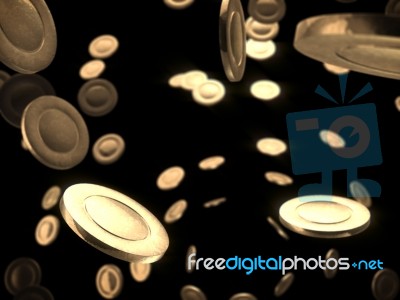 Gold Splash .abstract Background Stock Image