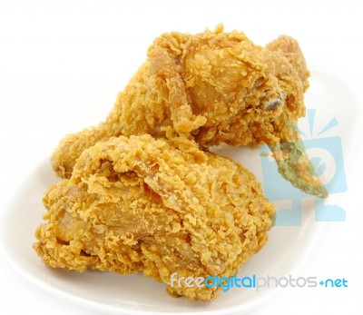 Golden Brown Fried Chicken  Stock Photo