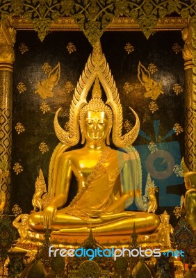 Golden Buddha Statue Stock Photo