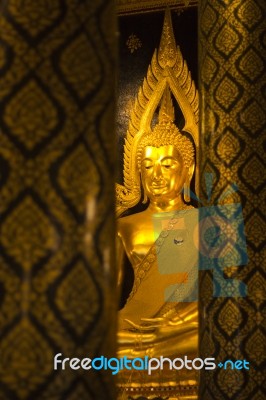 Golden Buddha Statue Stock Photo