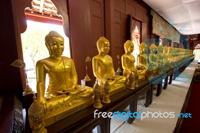 Golden Buddha Statue Stock Photo