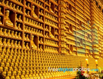 Golden Buddha Statue Stock Photo