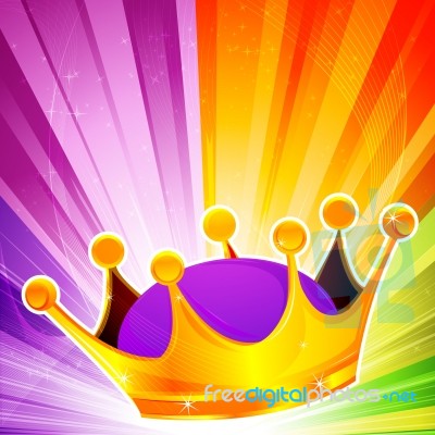 Golden Crown Stock Image