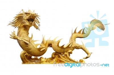 Golden Dragon Stock Photo