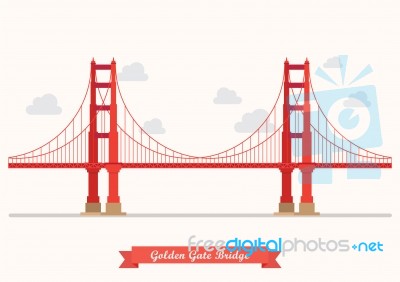 Golden Gate Bridge Illustration Stock Image