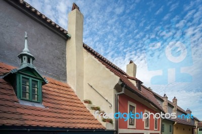 Golden Lane In Prague Stock Photo