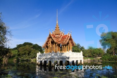 Golden Pavilion Stock Photo