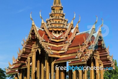 Golden Pavilion Stock Photo