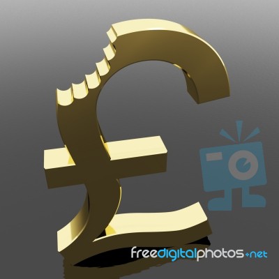 Golden Pound Stock Image