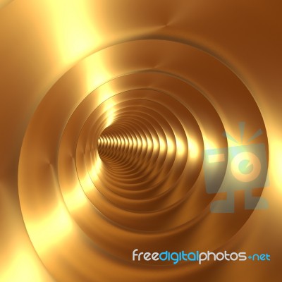 Golden Swirl Background Stock Image