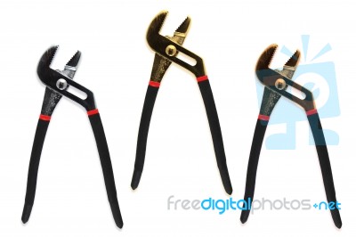 Golden Water Pump Pliers Win Stock Photo