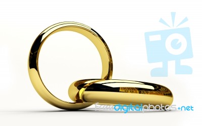 golden wedding Ring Stock Image