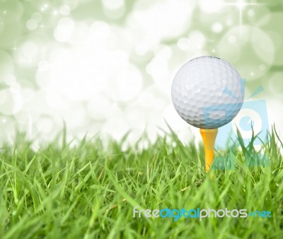 Golf Ball Stock Photo