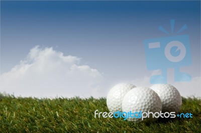 Golf Ball Stock Photo