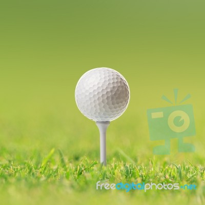 Golf Ball Stock Photo