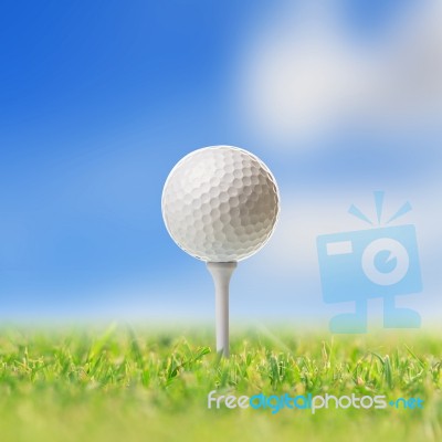 Golf Ball Stock Photo