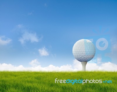 Golf Ball Stock Photo