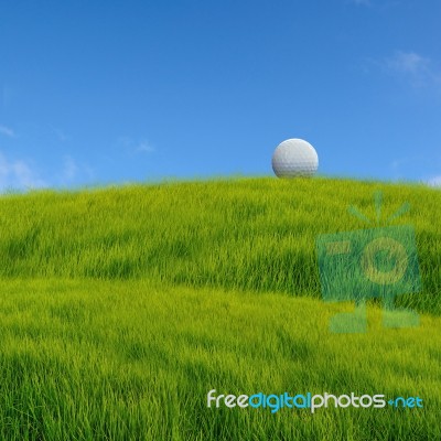 Golf Ball Stock Photo