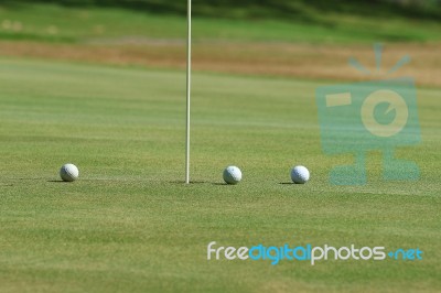 Golf Ball Stock Photo