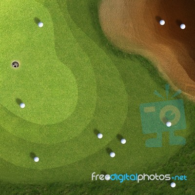 Golf Course Stock Photo