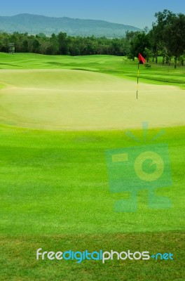 Golf Field Stock Photo