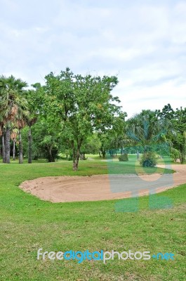 Golf Field Stock Photo