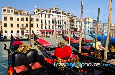 Gondolas, Venice Stock Photo