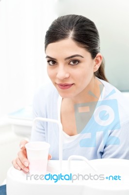 Gonna Wash My Mouth ! Stock Photo