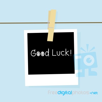 Good Luck Card Stock Image