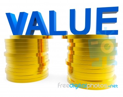 Good Value Represents Prosperity Important And Financial Stock Image