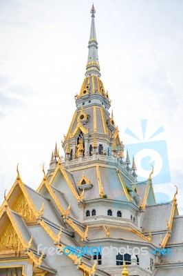 Gorgeous Temple In Thailand Wat Sothonwararam Stock Photo