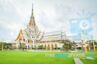 Gorgeous Temple In Thailand Wat Sothonwararam Stock Photo