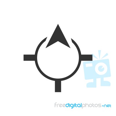 Gps Point Icon  Illustration On White Background Stock Image