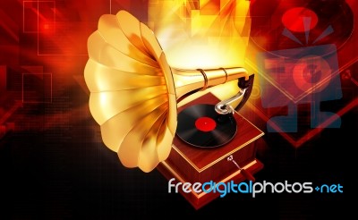 Gramophone Stock Image