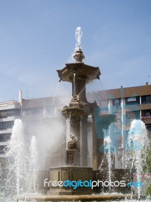 Granada, Andalucia/spain - May 7 : Batallas Fountain In Granada Stock Photo