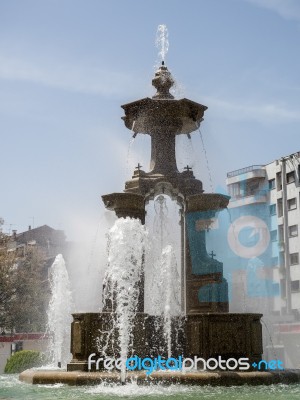 Granada, Andalucia/spain - May 7 : Batallas Fountain In Granada Stock Photo